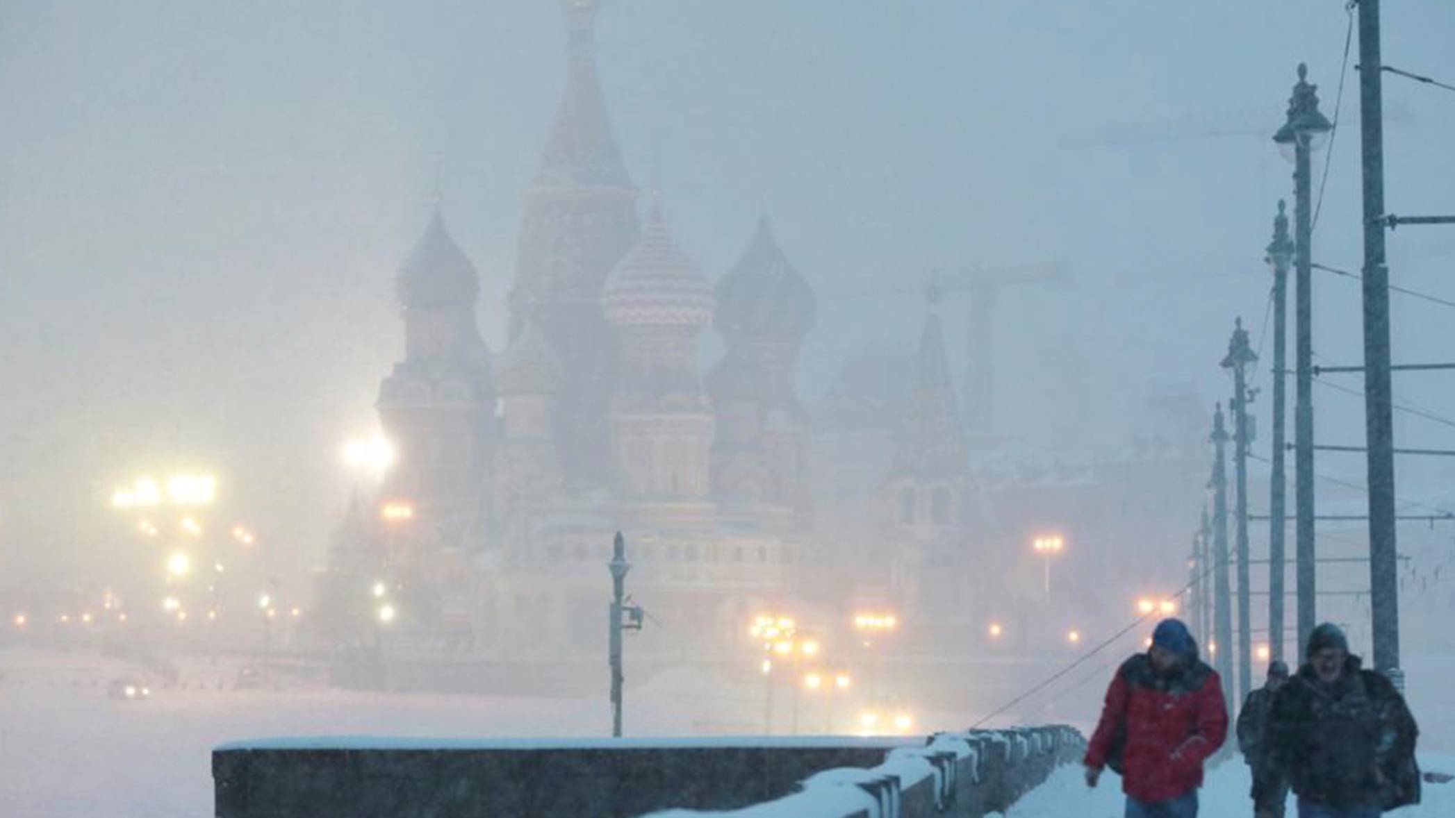 Снегопады в Москве.